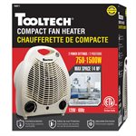 Compact Plastic Fan Heater 750-1500W