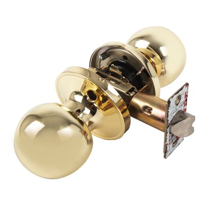 Door Lock Knob Passage Polished Brass