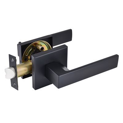 Door Lock Lever Passage Matte Black