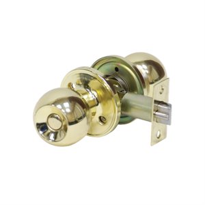 Door Lock Knob Privacy Polished Brass