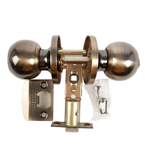 Door Lock Knob Privacy Antique Brass