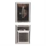 Door Lock Grip Square Pewter