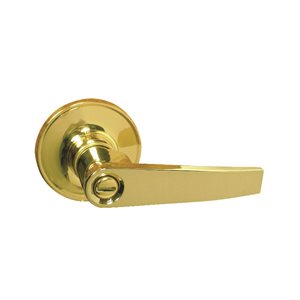 Door Lock Lever Privacy Polish Brass