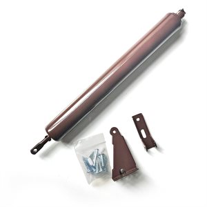 Pneumatic Aluminum Door Closer 10.5in x 1.25in Brown