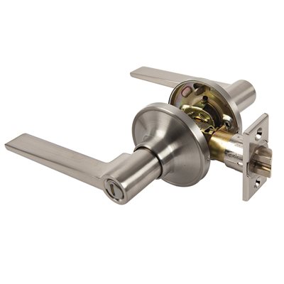 Door Lock Lever Entry Satin Nickel (858 Series)