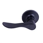 Door Lock Lever Dummy Black (Left Side) Curved Handle