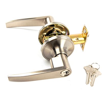 Door Lock Lever Entry Pewter