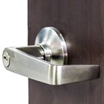 Door Lock Lever Set Classroom Satin Chrome (Commercial) Curved Handle