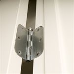 2PC Door Hinge 3in x 3in Round Corner 5 / 8in Brushed Stainless Steel