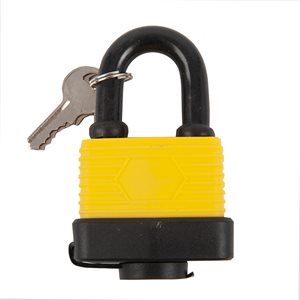 Padlock Laminated 50mm with Plastic Cover Plated