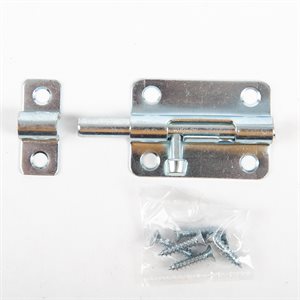 Light Type Door Bolt Steel 3in [Zp] 1PC / Bag with UPC Label