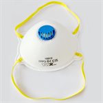 10PK Dust Mask With Valve 3-Ply