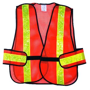 Safety Vest 5-point Tear-Away Hi-Vis Orange (OSFA)