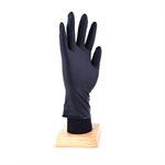 50Pk 8 Mil Latex Free Disposable Nitrile Gloves Black (L)