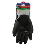 1dz. Contractor Cut Resistant Gray Gloves Black PU Palm (S)