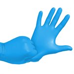 50Pk Latex Free Disposable Nitrile Gloves 5.5 Mil Blue (XL)
