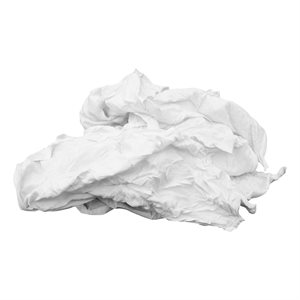 Recycled T-Shirt Cloth Rags 10lb White