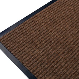 Ribbed Mat Twin 24in x 36in Brown