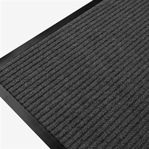 Ribbed Mat Twin 36in x 48in Charcoal