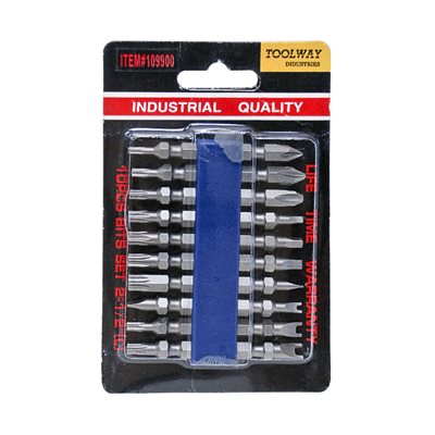 10PC Double Ended Drive Bits Set
