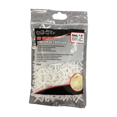 Tile Spacers 3mm (1 / 8in) 300PC