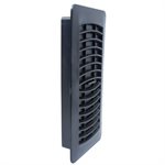 Floor Register Plastic 4 x 10in Black