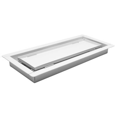 Registre De Plancher Encastrable En Acier 4po x 10po Blanc Montage Encastré