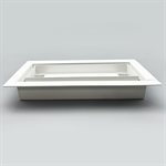 Floor Register Steel 4in x 10in Drop-in White