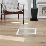 Registre De Plancher En Acier 4po x 10po Encastrable Blanc