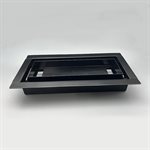 Floor Register Steel 4in x 10in Drop-in Black