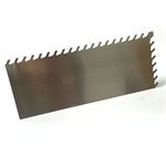 Trowel Notched 11in x 4½in (9 / 16in x 9 / 64in x 5 / 16in Slant Ridge Notch)