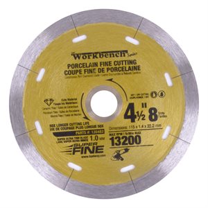 Diamond Saw Blade 4-1 / 2in x 5 / 16in Super Thin With 8 Slots