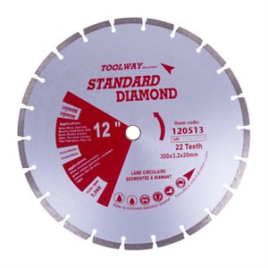 Diamond Saw Blade 12in 22T Sintered Segmented