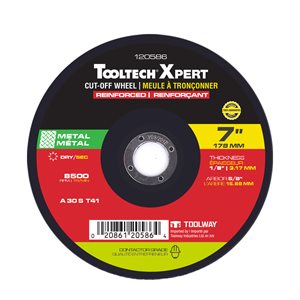 Cut-Off Wheel Abrasive 7in x 1 / 8in x 5 / 8in Metal