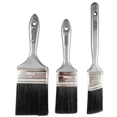 3PC Good Quality Nylon Polyester Paint Brushes Set (1½", 2", 3")