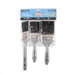 3PC Good Quality Nylon Polyester Paint Brushes Set (1½", 2", 3")