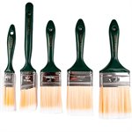 5PC Good Quality Nylon Polyester Paint Brushes Set (1, 1½", 2", 2½", 3")