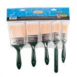 5PC Good Quality Nylon Polyester Paint Brushes Set (1, 1½", 2", 2½", 3")