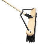 Push Broom 18" Indoor / Outdoor with Brace Hard Bristle