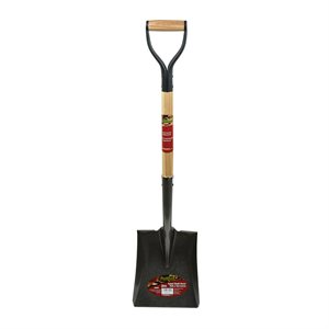Shovel Square Mouth 38in x 9-1 / 3in Blade Wood D-Handle