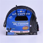 Extension Cord Outdoor SEOOW 14 / 3 Single Tap Black Rubber 50ft