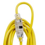 Extension Cord Outdoor SJTW 14 / 3 Single Tap Yellow 30ft