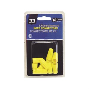 10PK Twist On Wire Connector #33 (M) Yellow