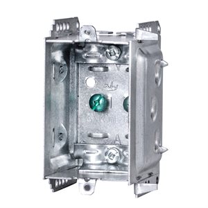 Electrical Box 1-Gang 3in x 2in x 2-1 / 2in Non-Gangable Galvanized