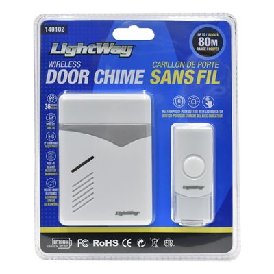 Door Chime With Wireless Remote White