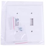 Toggle Switch Wall Plate 2-Gang White