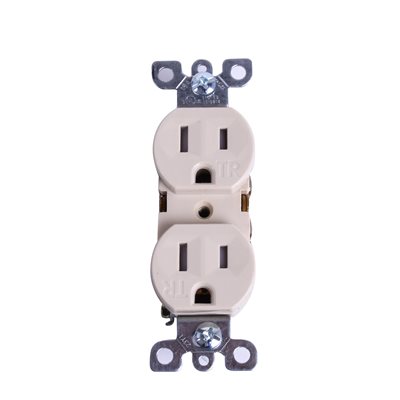 Decora Duplex Receptacle T / R 15Amp Ivory