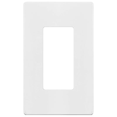 Plaque Murale Decora sans Vis 1 Gang Blanc