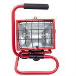 Projecteur Halogène de Travail 500W Cordon de 1pi Rouge