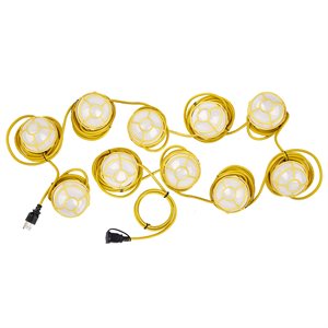 Guirlande Lumineuse Industrielle à LED 10 Têtes SJTW 16 / 3 120W 100pi IP65